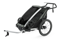 Thule Chariot Lite 1 Kinderanhänger inkl. Fahrrad + Buggyset AGAVE