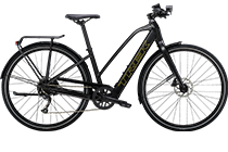 Trek FX+ 2 Stagger 250Wh E-Bike 2023 SATIN TREK BLACK